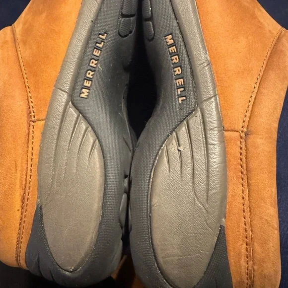 Women’s Merrill Brown Leather Slip On’s Style “Dune” Size 8.5 - Picture 15 of 16